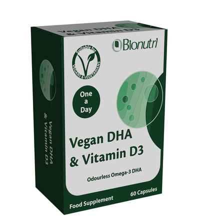 BioNutri Vegan DHA & Vitamin D3 60Caps