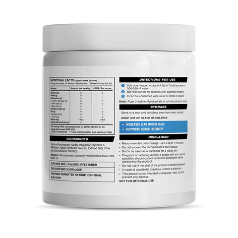 Wellcore Micronised Creatine Powder - Lemon Lime - 33 Servings