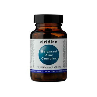 Viridian Balanced Zinc (15mg) Complex 30 Veg Caps