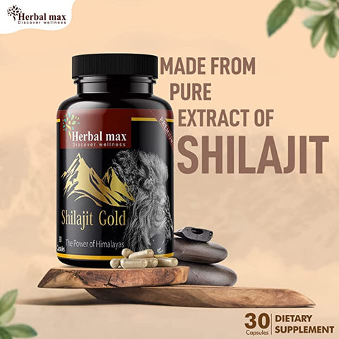 Herbal max Shilajit Gold 30 capsules