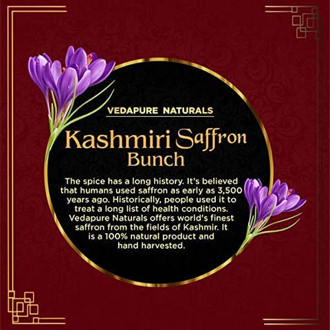 Vedapure A+ Grade Original Kashmiri Saffron