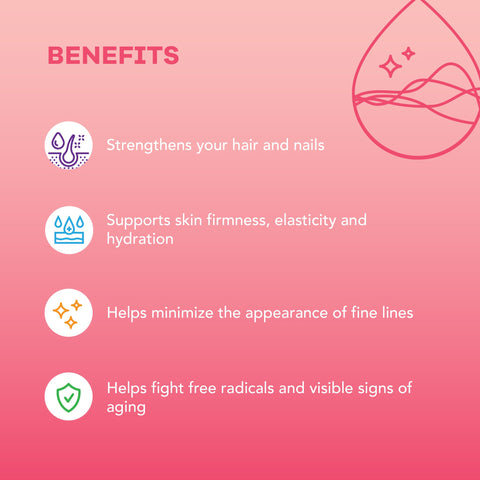 Nutrili Beauty Collagen Shots - 20 (berry flavored shots of 25 ml)