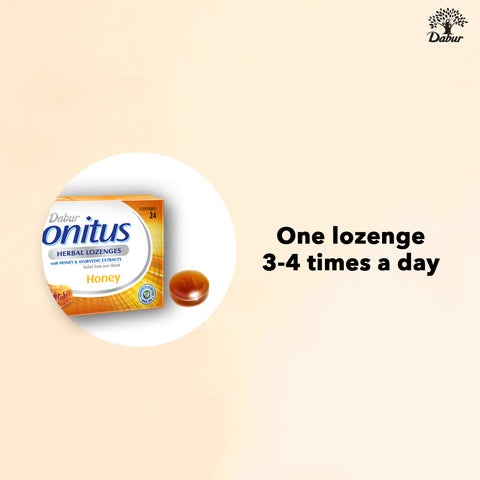 Dabur Honitus Herbal Lozenges- Orange, 24 Lozenges