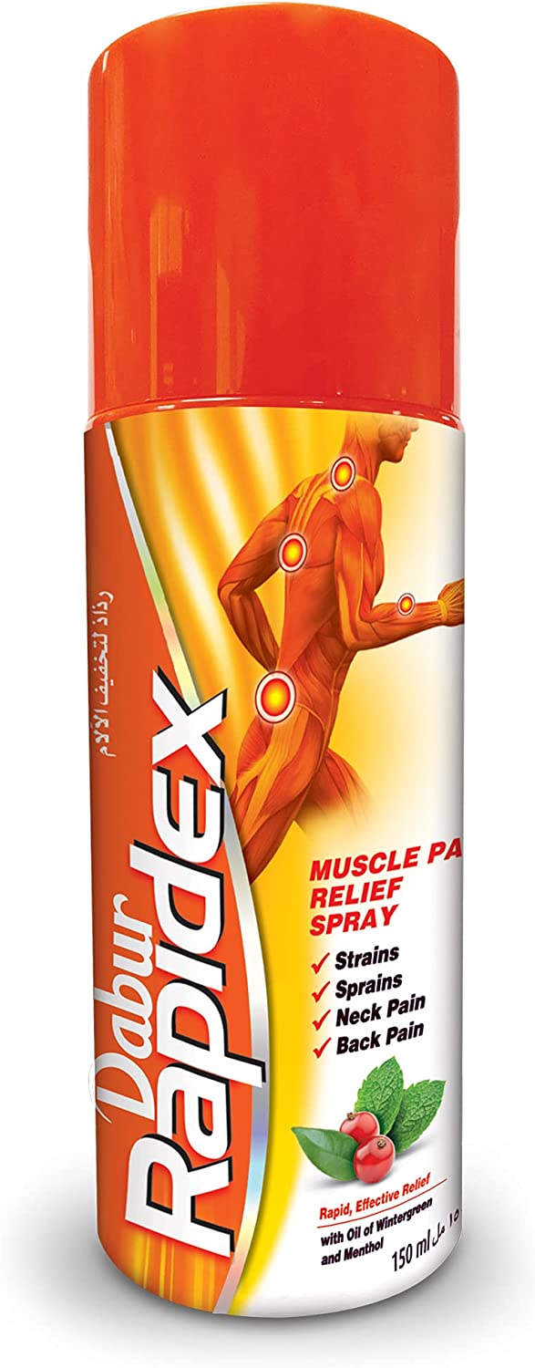 Dabur Rapidex Muscle and Joint Pain Relief Spray, 150 mL