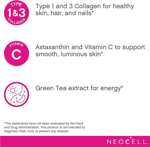 NEOCELL Rise and Renew Collagen with Astaxanthin, Green Tea Extract and Vitamin C, 264g