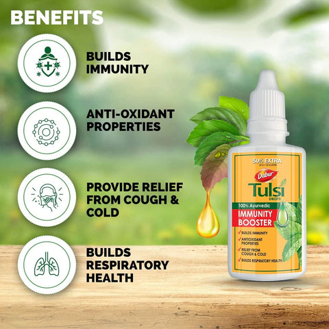 Dabur Tulsi Drops for Immune Support, 30 mL