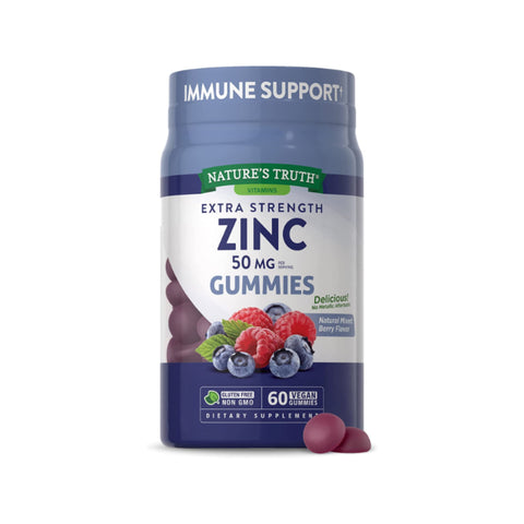 Nature's Truth Zinc Gummies 50mg, 60 Count