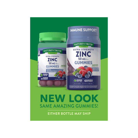 Nature's Truth Zinc Gummies 50mg, 60 Count